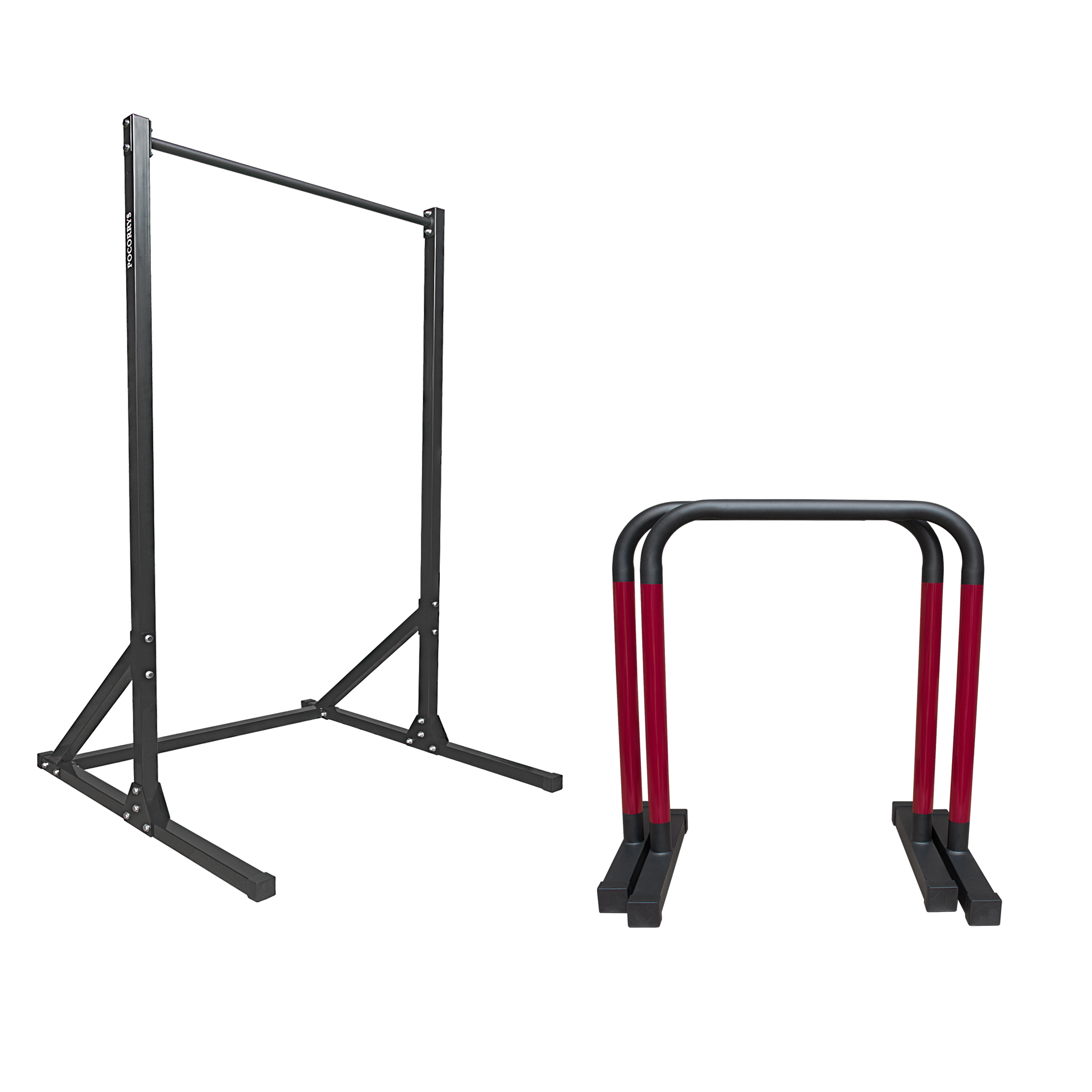 Combo Xà đơn đứng & Xà kép Parallettes Dip cao 83/90cm