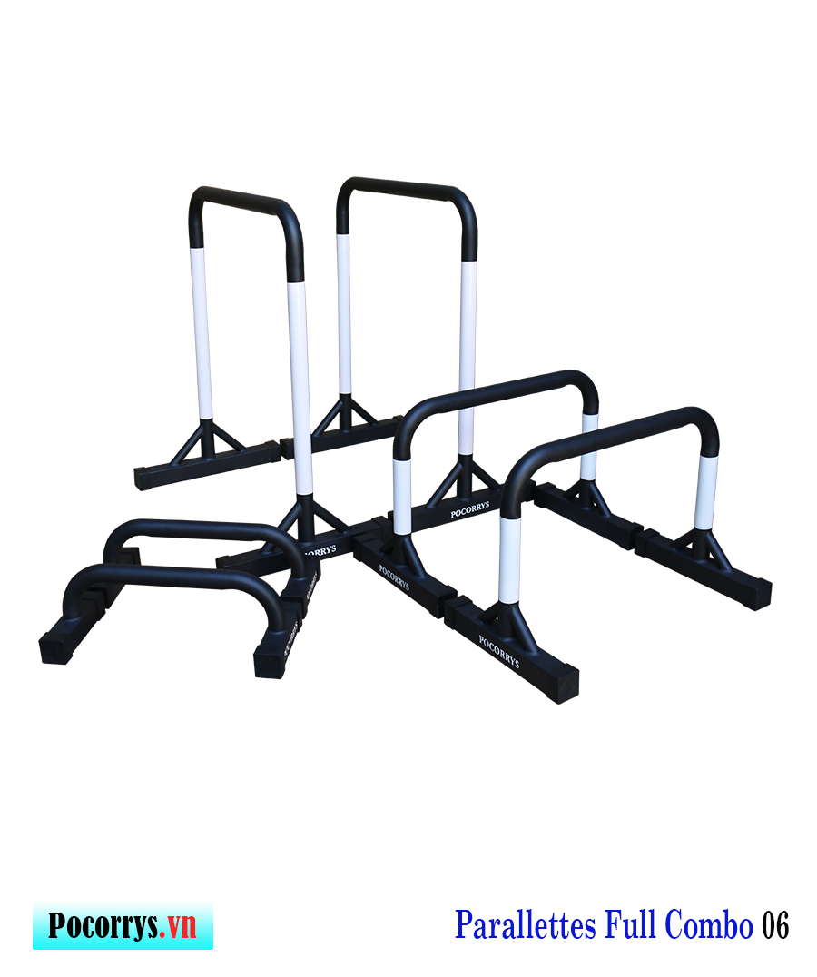 Combo 3 Parallettes height 90 - 45 - 18cm