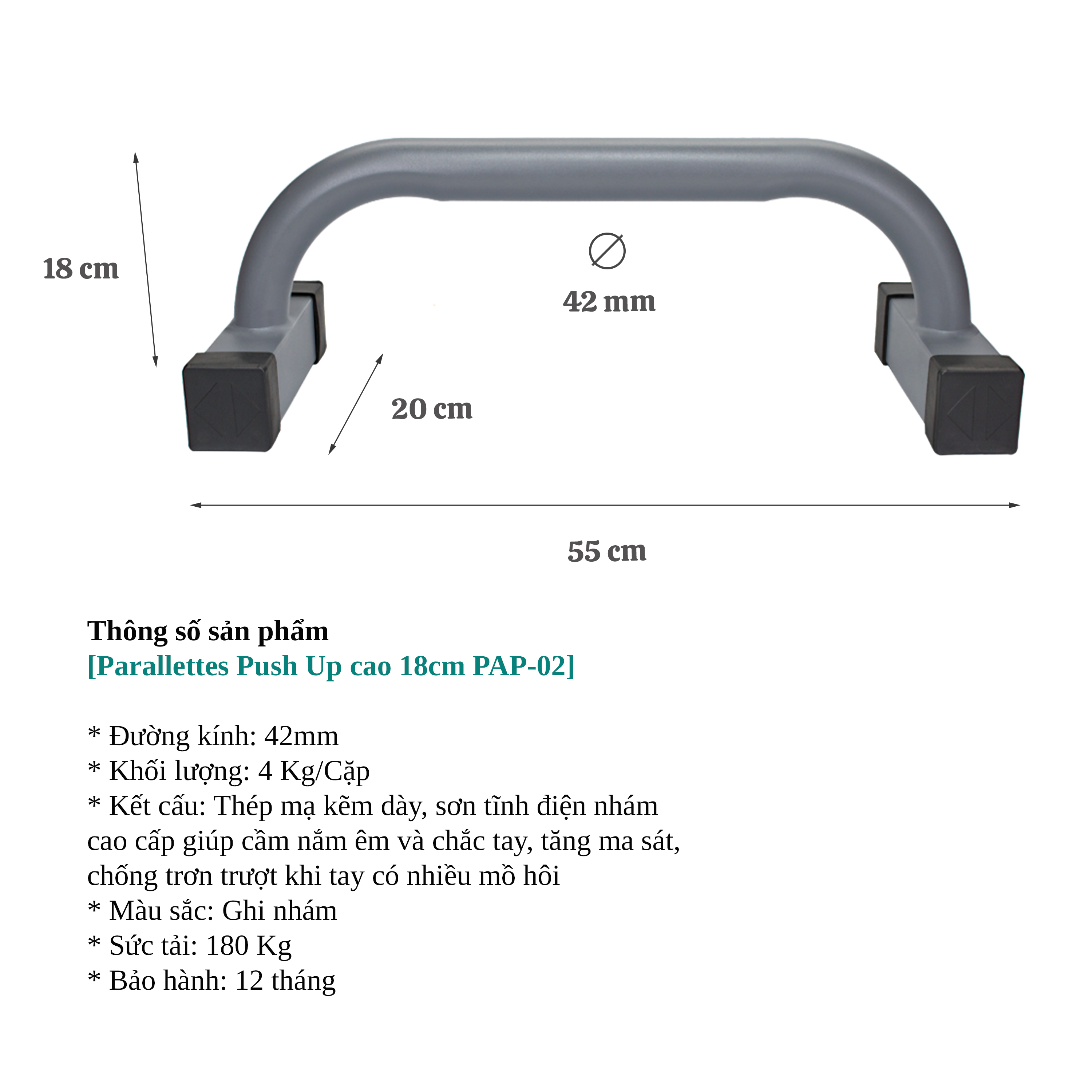 Parallettes Push up PAP-02