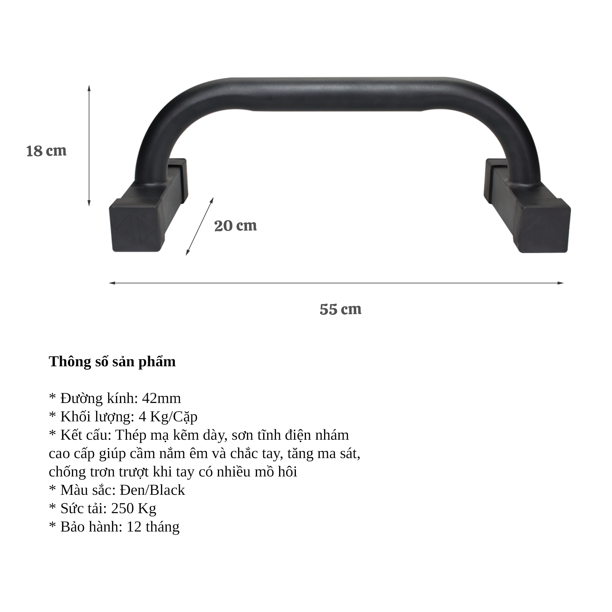 Parallettes Push up PAP