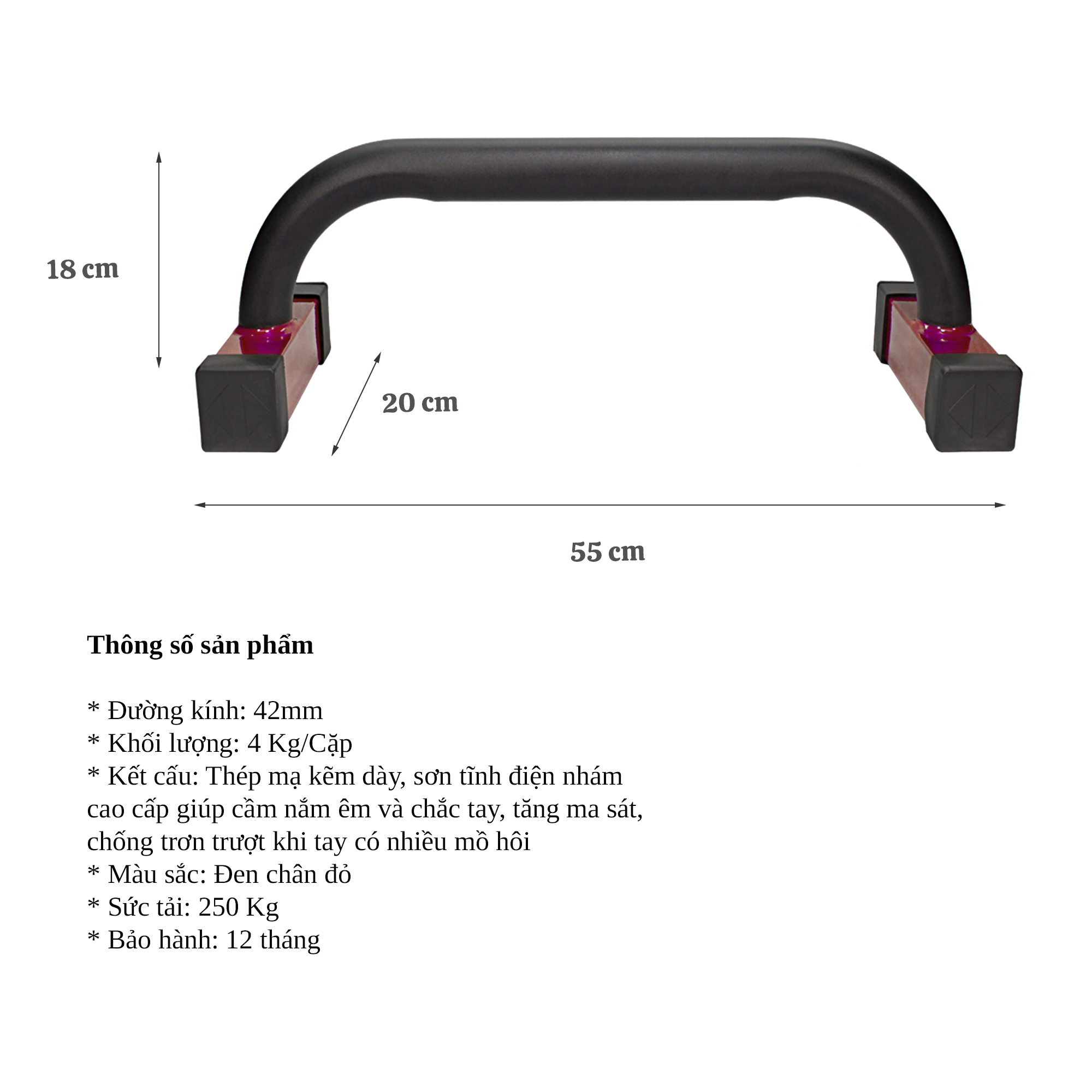 Parallettes Push up PAP-05