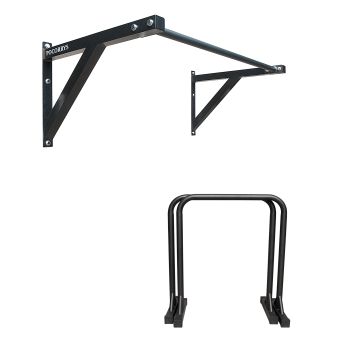 Combo Xà đơn truyền thống & Xà kép Parallettes Dip cao 90cm