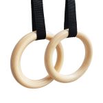 Wooden Gymnastics Rings with Adjustable Straps - Premium Version