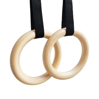 Rings gỗ - Vòng treo gỗ tập Gym, Calisthenics, Gymnastics - Bản cao cấp