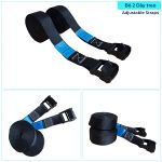 Wooden Gymnastics Rings with Adjustable Straps