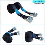 Wooden Gymnastics Rings with Adjustable Straps